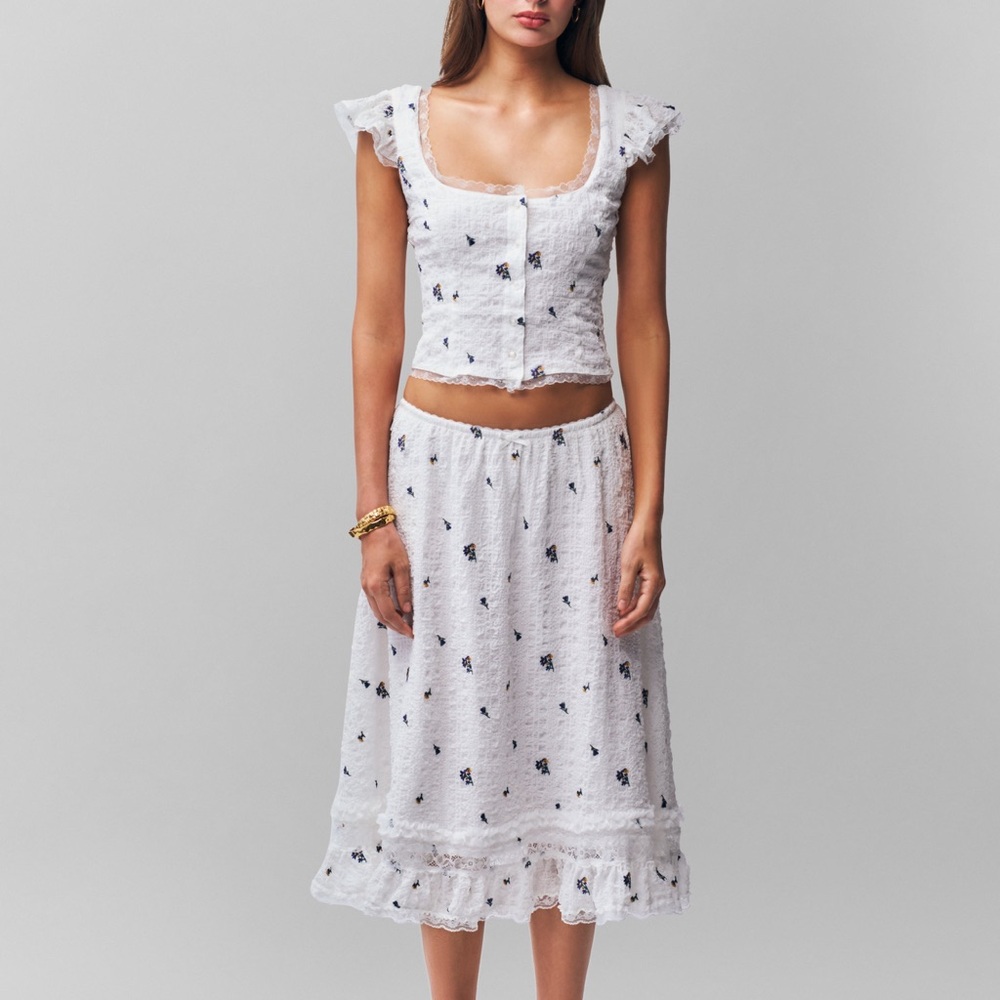 Danielle Guizio Ponita Top & Aletta Skirt